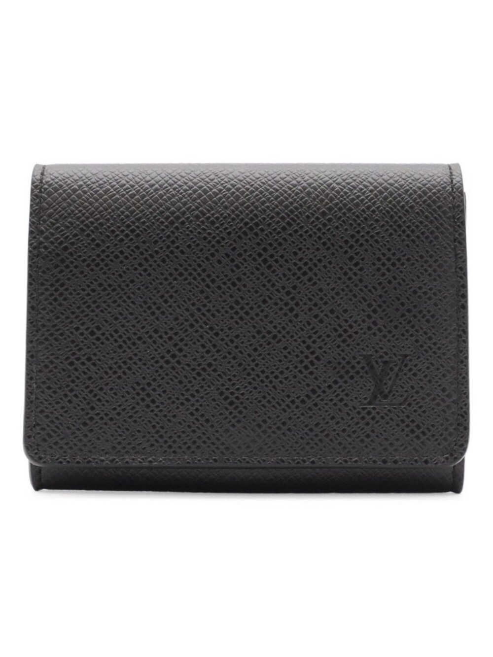 Louis Vuitton Taiga Envelope Carte de Visite NM Card Case Business Holder Noir